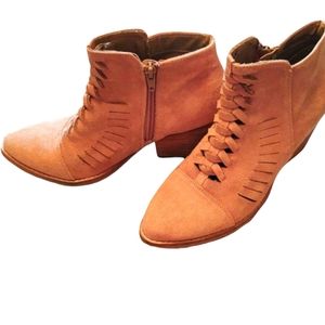 Coconuts by Matisse woven faux suede ankle bootie